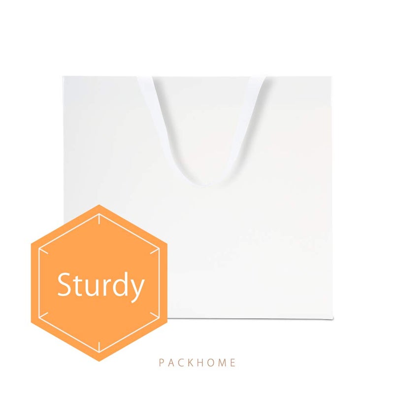 PACKHOME 6 Extra Large Gift Bags 17.5x6x16 Inches, White Premium Gift Bags with Handles for Gift Giving (Glossy White) - Image 4